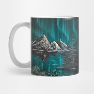 Blue Green Northern Lights Mug